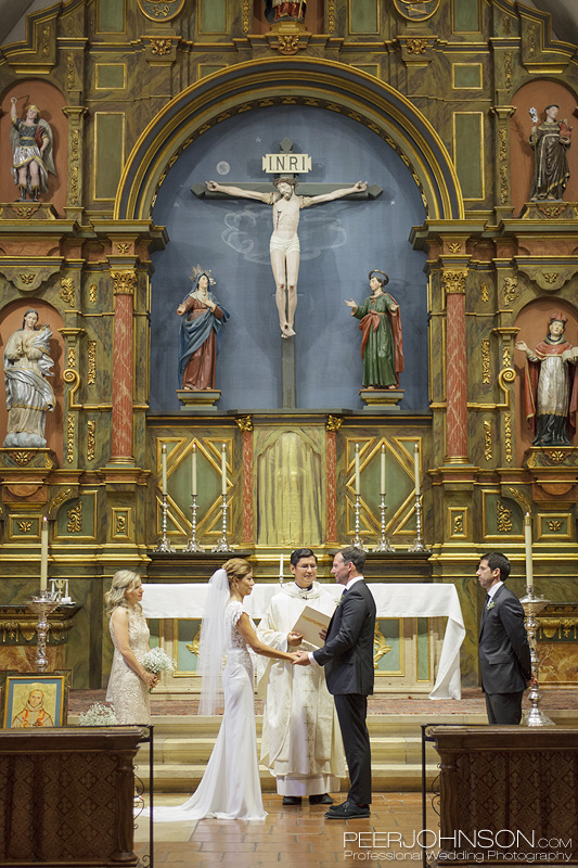 Carmel Mission Wedding Ceremony