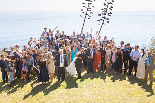 Wedding Group Photo Point 16 Big Sur Point 16 Big Sur Wedding Group Photo