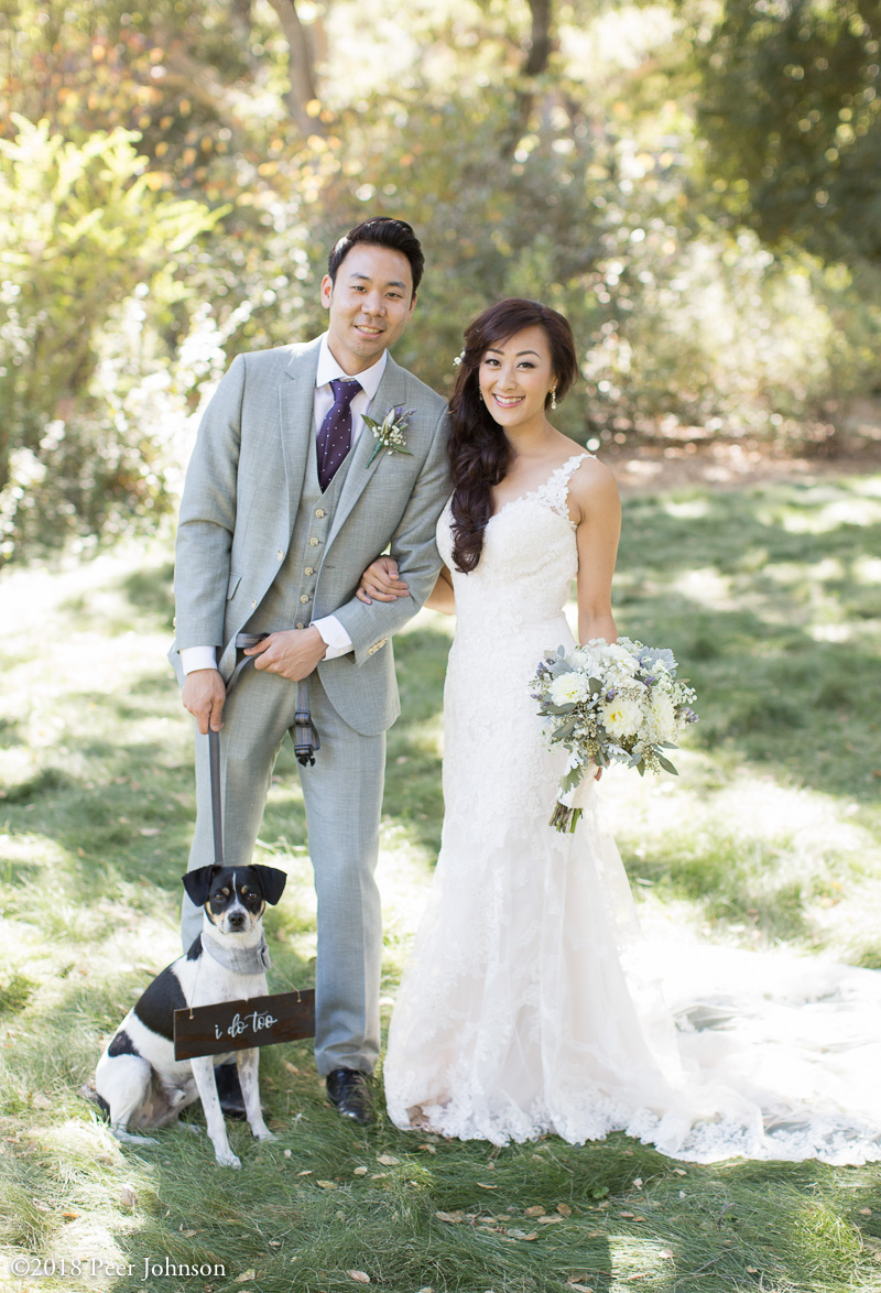 gardener ranch wedding dog