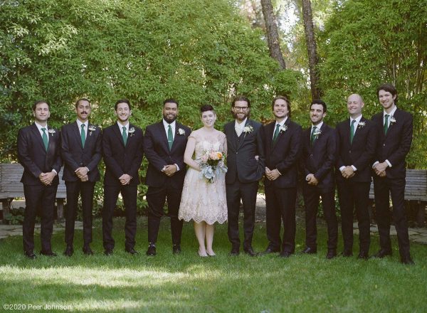 Cambria Pines Lodge Wedding Party