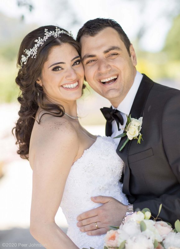 A bride & groom at the Bernardus Lodge