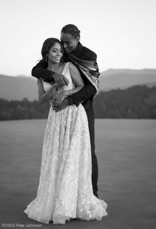 A bride & groom at Tehama in Carmel